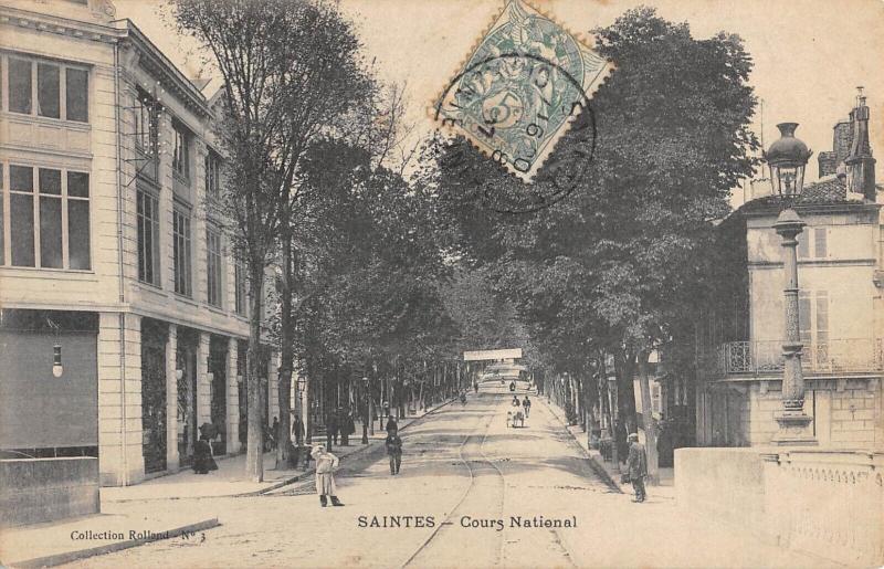 Carte postale ancienne Saintes - Cours National à Saintes