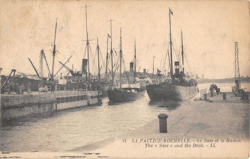 Carte postale ancienne La Pallice Rochelle - Le Sass Et Le Bassin