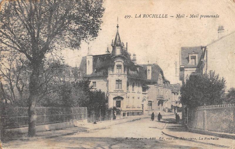 Carte postale ancienne La Rochelle - Mail - Mail Promenade à La Rochelle