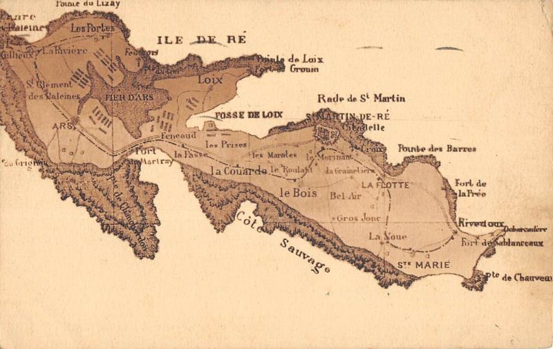 Carte postale ancienne Cpa Representant L'Ile De Re