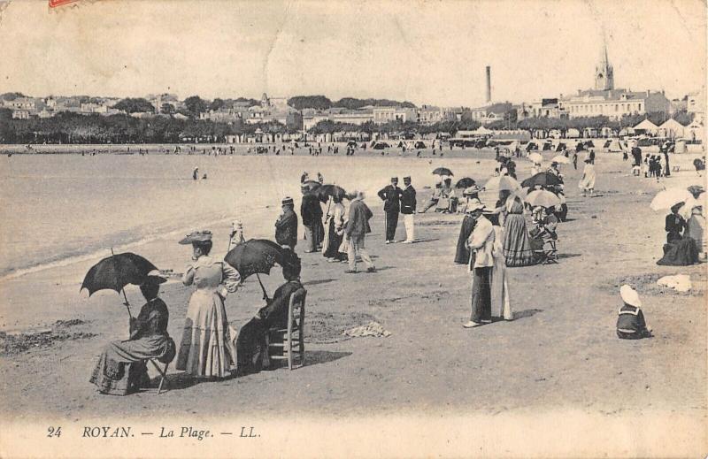 Carte postale ancienne Royan - La Plage à Royan