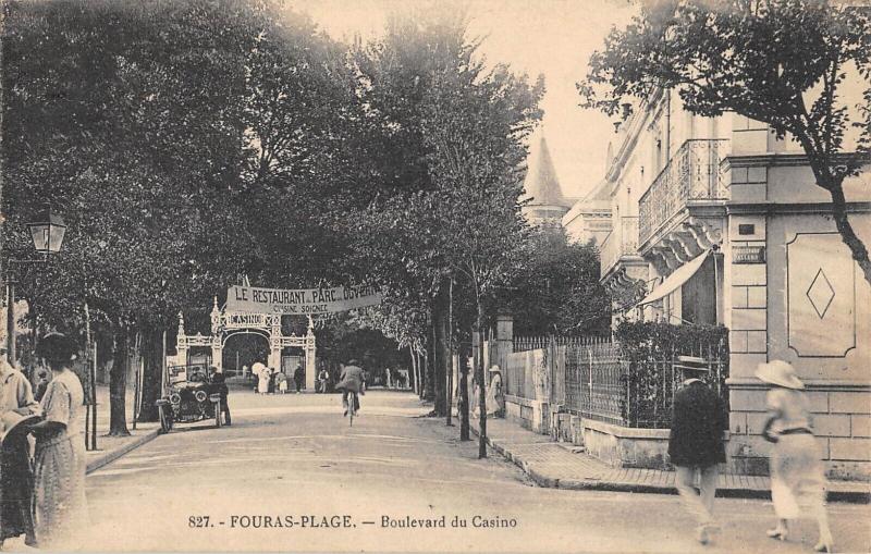 Carte postale ancienne Fouras Plage - Boulevard Du Casino à Fouras