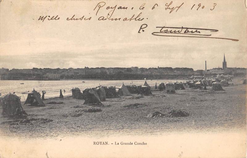 Carte postale ancienne Royan - La Grande Conche à Royan