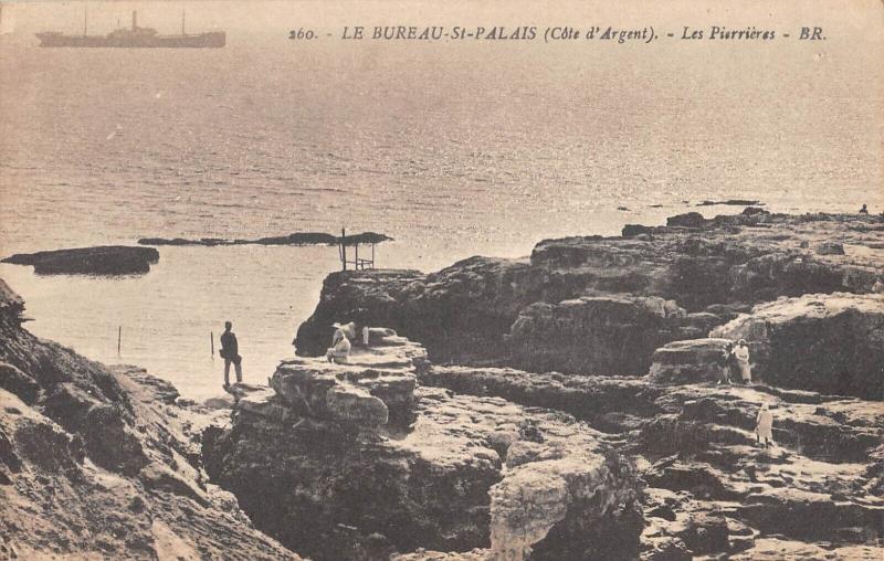 Carte postale ancienne Le Bureau Saint Palais - Les Pierrieres