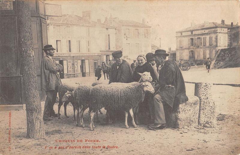 Carte postale ancienne Croquis De Foire - Y En A Pas D'Pareils Dans Toute La Fouere