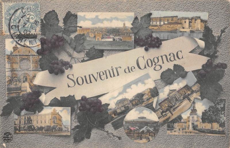 Carte postale ancienne Souvenir De Cognac à Cognac