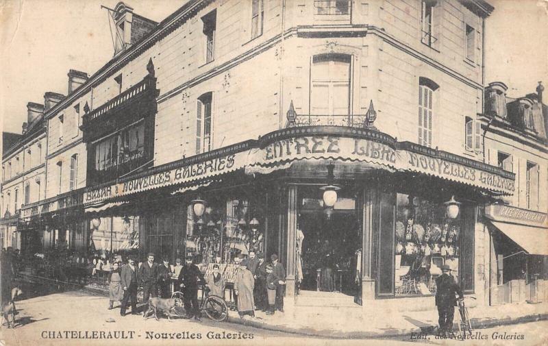 Carte postale ancienne Chatellerault - Nouvelles Galeries à Châtellerault