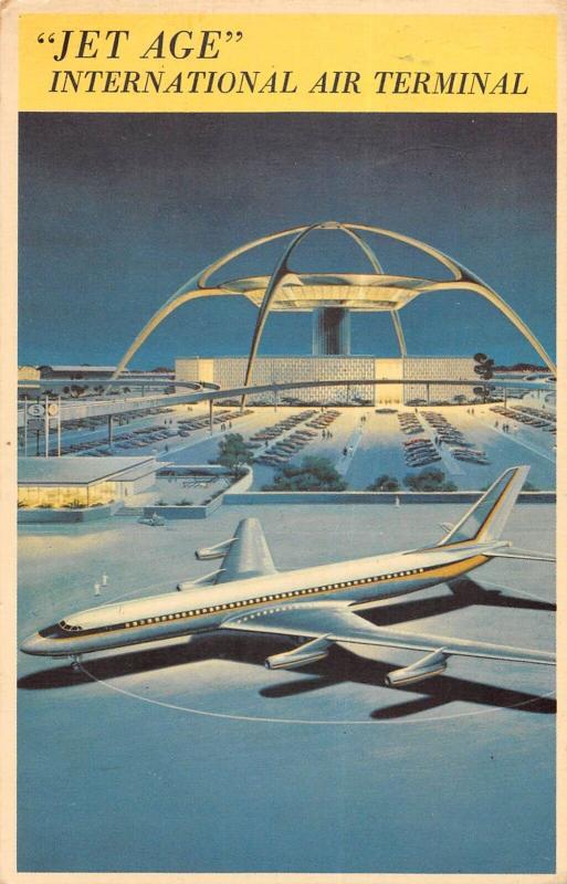 Carte postale ancienne Aviation - Jet Age - International Ait Terminal