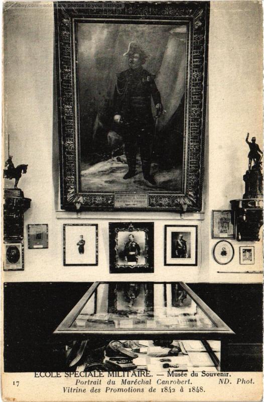Carte postale ancienne St Cyr l'Ecole Musee du Souvenir Portrait Marechal Canrobert