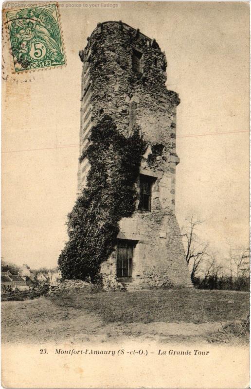 Carte postale ancienne Montfort l'Amaury Grande Tour à Montfort-l'Amaury