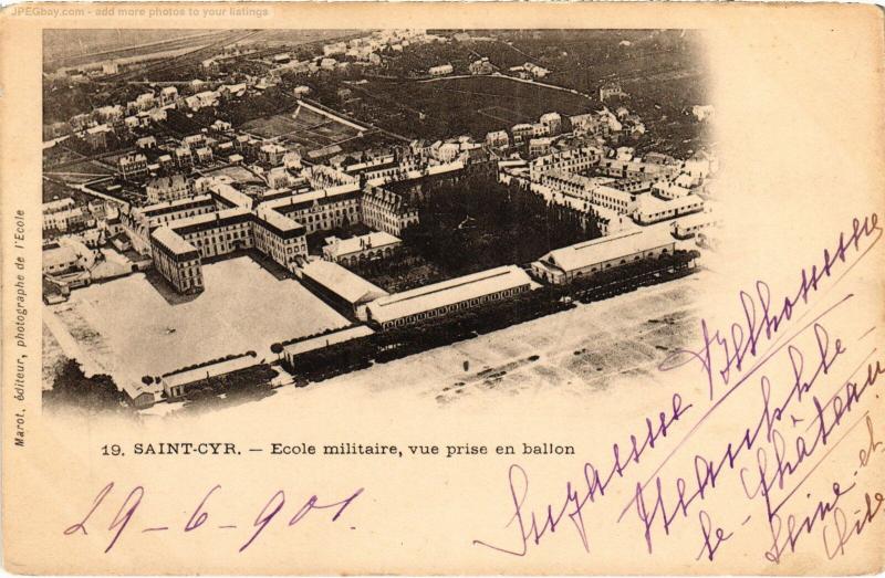 Carte postale ancienne St Cyr l'Ecole Ecole Militaire