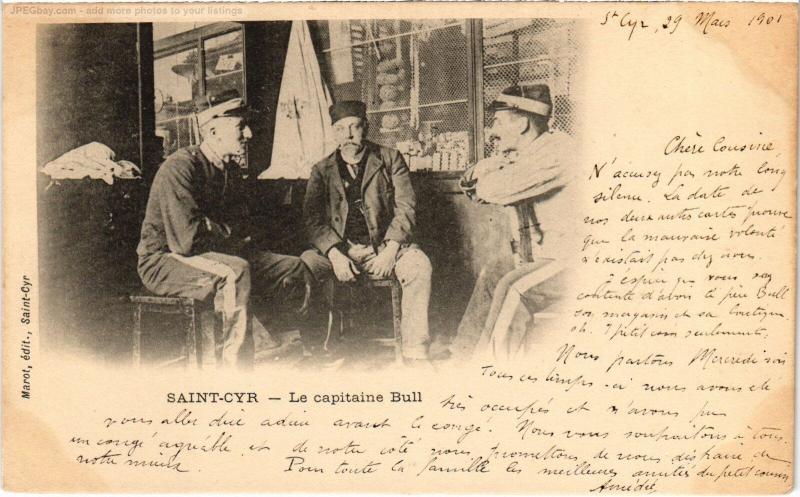 Carte postale ancienne St Cyr l'Ecole la capitaine Bull