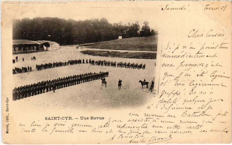 Carte postale ancienne St Cyr l'Ecole une revue