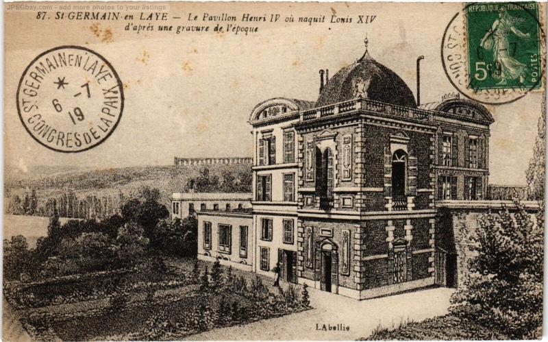 Carte postale ancienne St Germain Pavillon Henri Iv