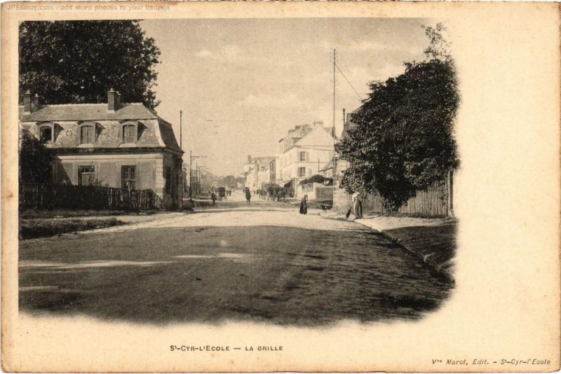 Carte postale ancienne St Cyr l'Ecole la Grille