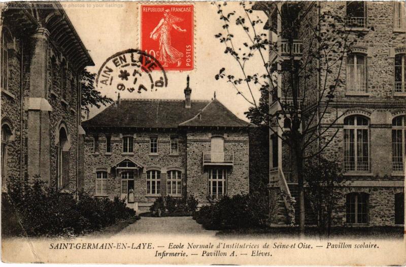 Carte postale ancienne St Germain Ecole Normale d'Institutrices