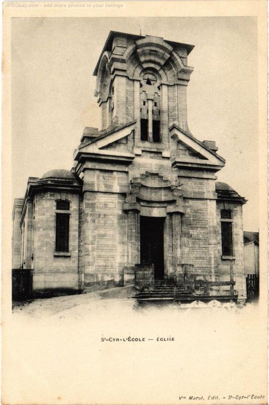 Carte postale ancienne St Cyr l'Ecole Eglise