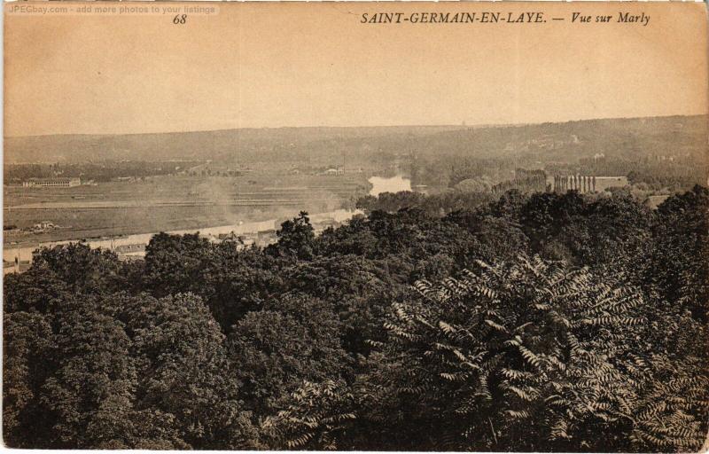 Carte postale ancienne St Germain vue sur Marly