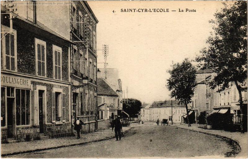 Carte postale ancienne St Cyr l'Ecole la Poste