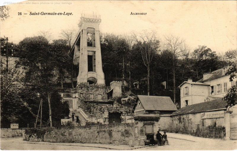 Carte postale ancienne St Germain Ascenseur