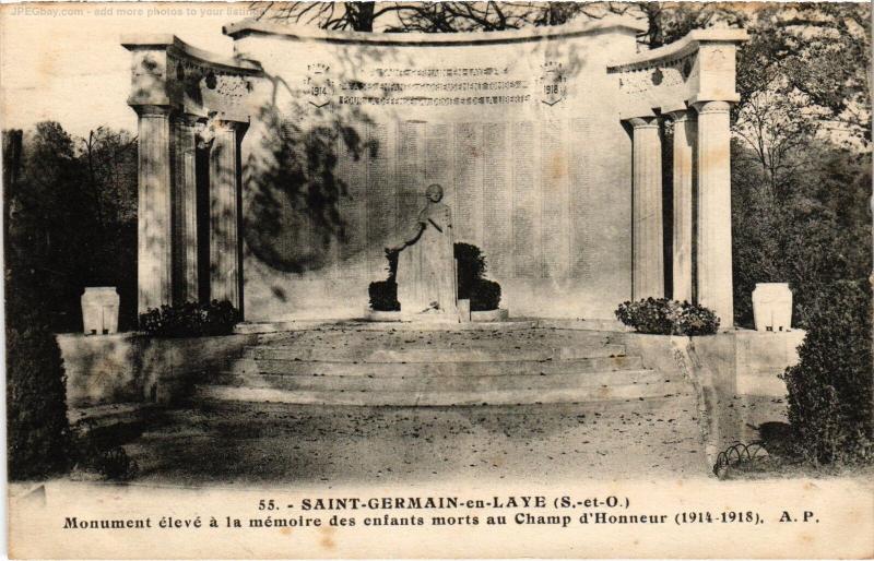 Carte postale ancienne St Germain Monument aux Morts