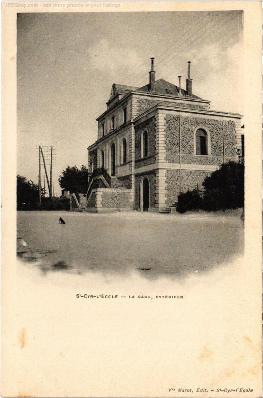 Carte postale ancienne St Cyr l'Ecole la Gare