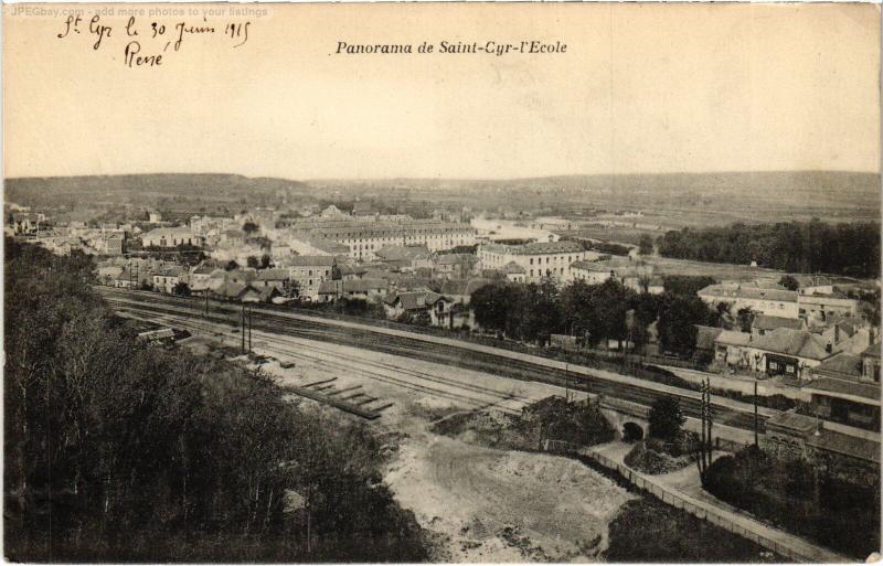 Carte postale ancienne St Cyr l'Ecole panorama