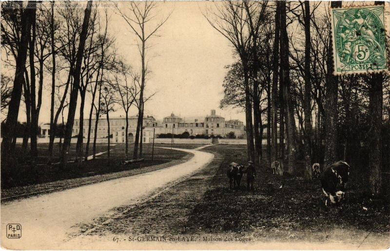 Carte postale ancienne St Germain Maison des Loges