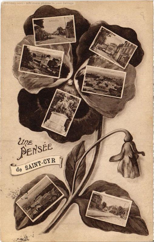 Carte postale ancienne St Cyr l'Ecole souvenir