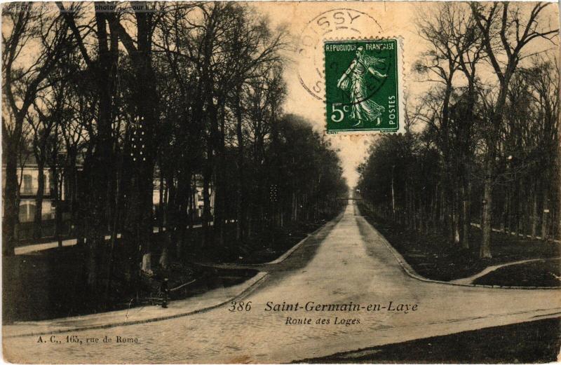 Carte postale ancienne St Germain Route des Loges