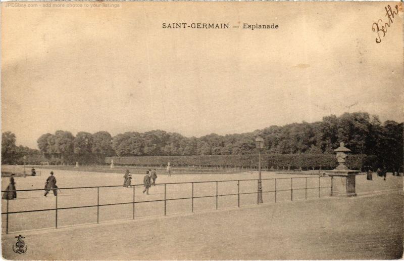 Carte postale ancienne St Germain Esplanade