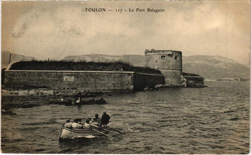 Carte postale ancienne Toulon Le Fort Balaguier à Toulon