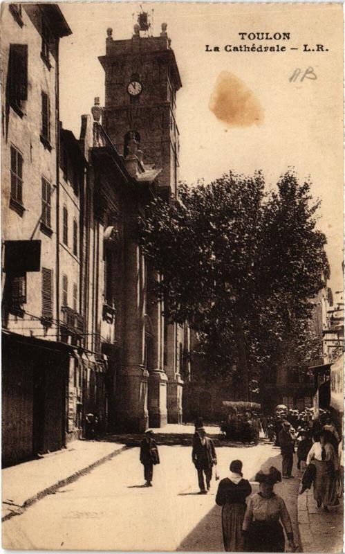 Carte postale ancienne Toulon La Cathédrale à Toulon