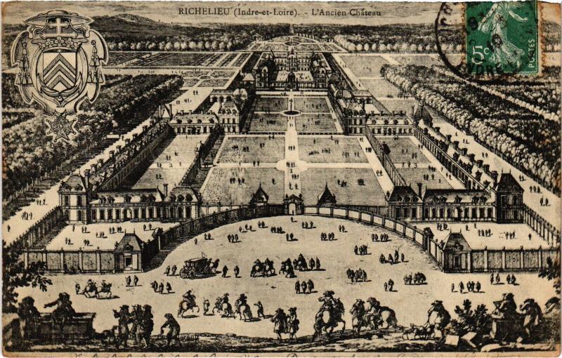 Carte postale ancienne Richelieu le Chateau à Richelieu
