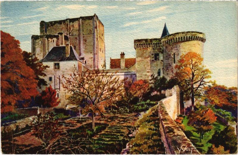 Carte postale ancienne Chateau de Loches le Donjon à Loches