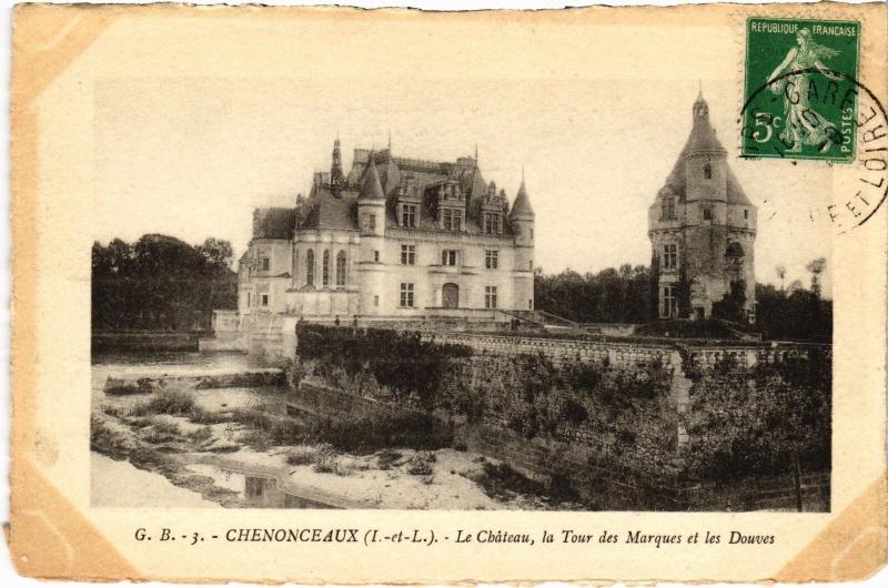 Carte postale ancienne Chenonceaux le Chateau à Chenonceaux