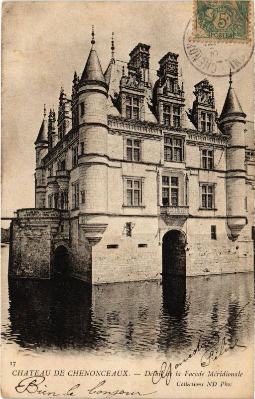 Carte postale ancienne Chenonceaux le Chateau à Chenonceaux