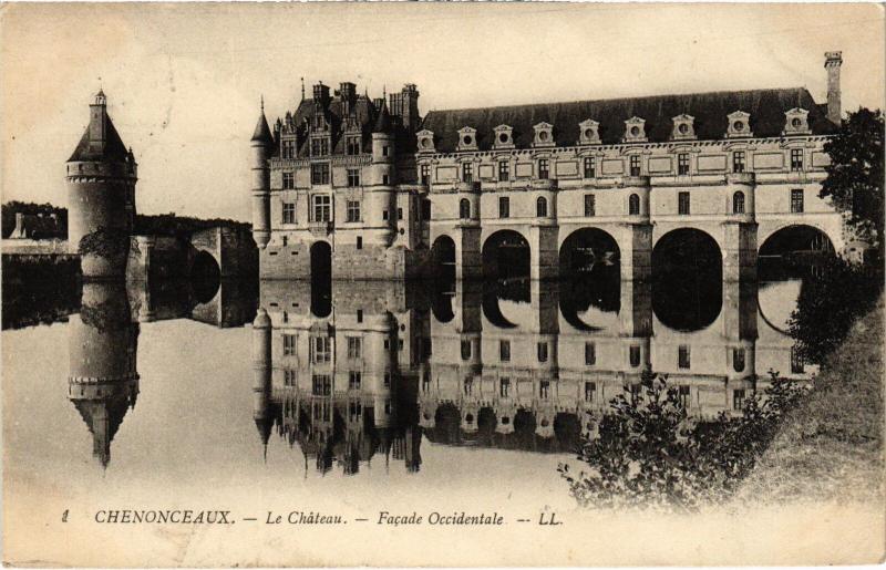 Carte postale ancienne Chenonceaux le Chateau à Chenonceaux