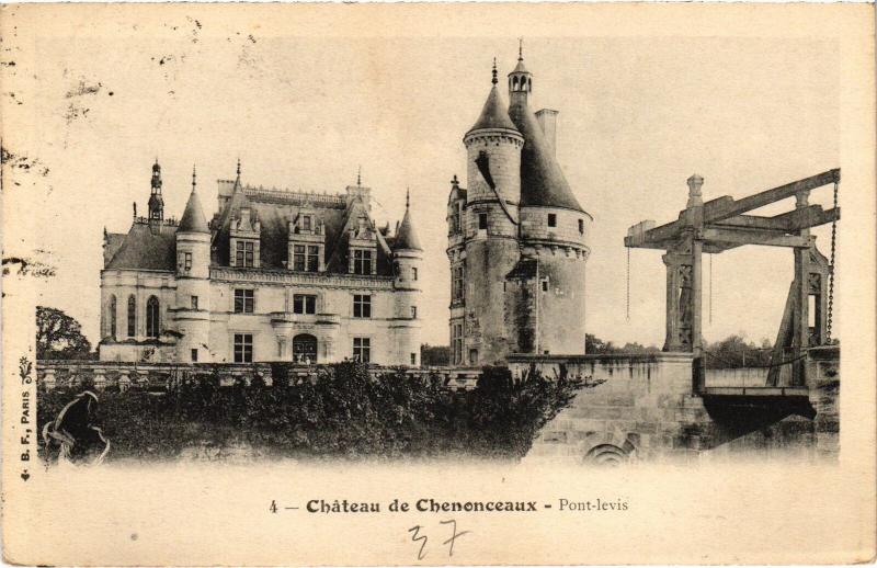 Carte postale ancienne Chenonceaux le Chateau à Chenonceaux