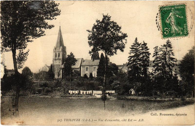 Carte postale ancienne Thilouze vue d'ensemble à Thilouze