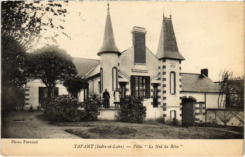 Carte postale ancienne Tavant Villa Le Nid du Reve à Tavant