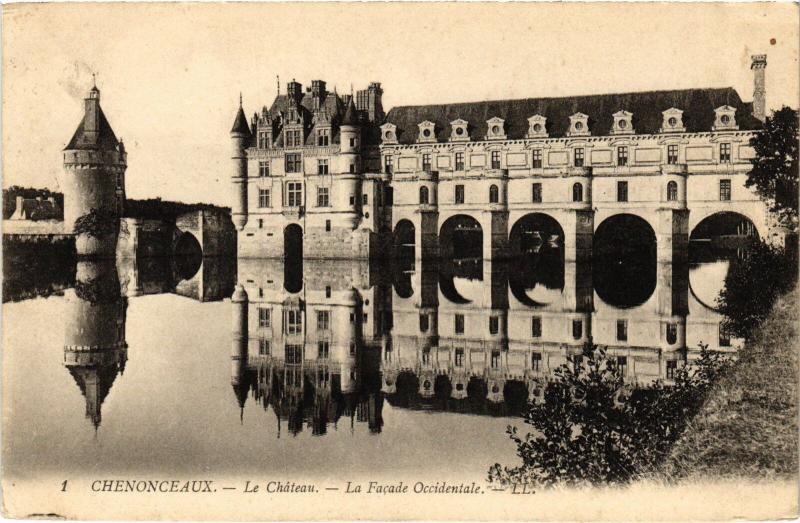 Carte postale ancienne Chenonceaux le Chateau à Chenonceaux