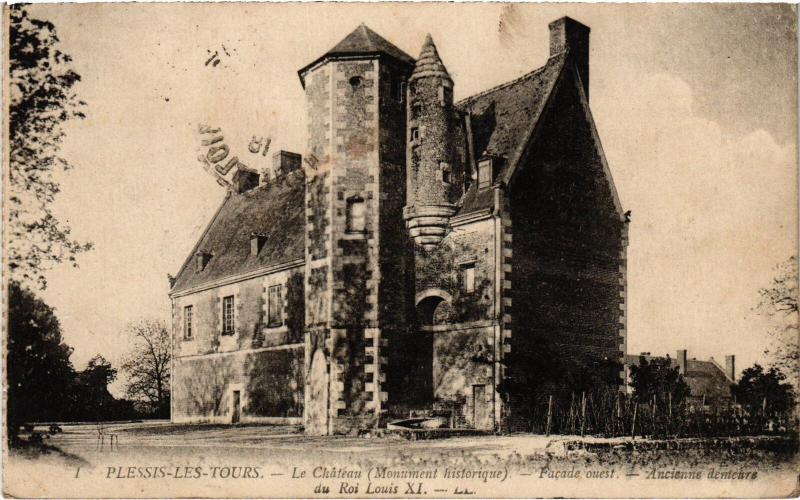 Carte postale ancienne Plessis les Tours le Chateau à Tours