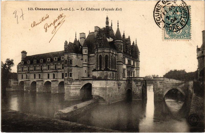 Carte postale ancienne Chenonceaux le Chateau à Chenonceaux