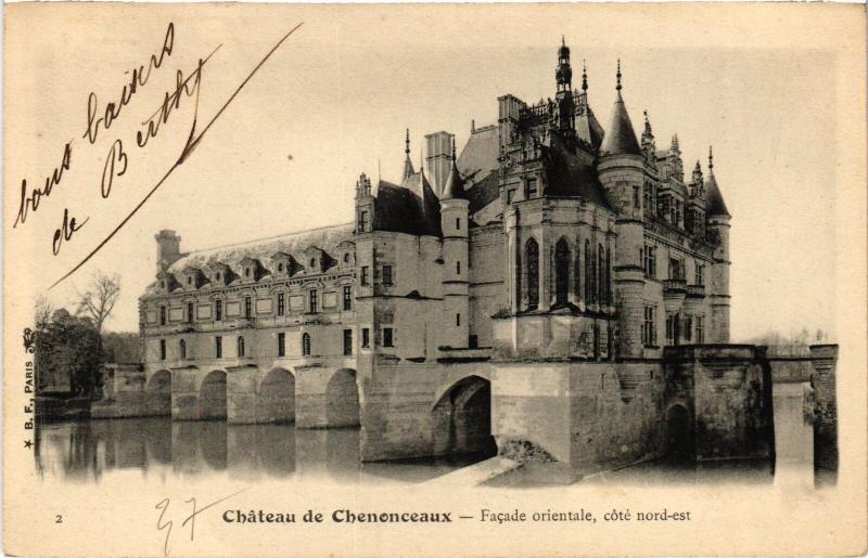 Carte postale ancienne Chateau de Chenonceaux à Chenonceaux