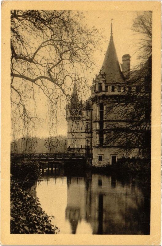 Carte postale ancienne Azay le Rideau le Chateau à Azay-le-Rideau