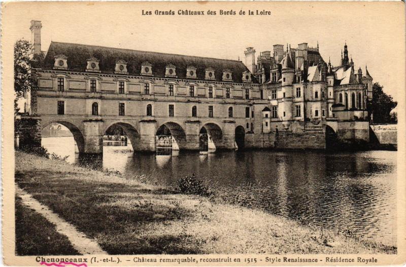Carte postale ancienne Chenonceaux le Chateau à Chenonceaux