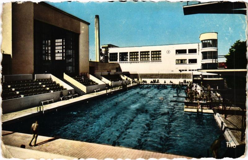 Carte postale ancienne Bordeaux La Piscine Municipale à Bordeaux