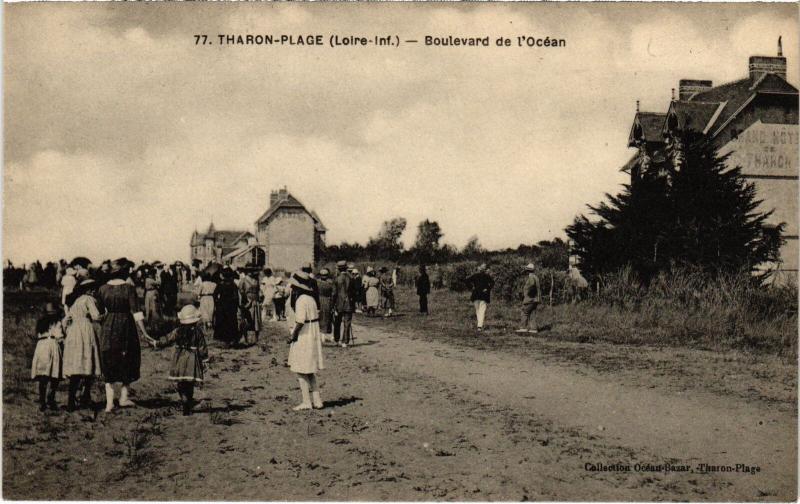 Carte postale ancienne Tharon Plage Boulevard de l'Ocean