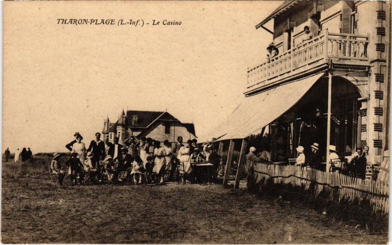 Carte postale ancienne Tharon Plage le Casino